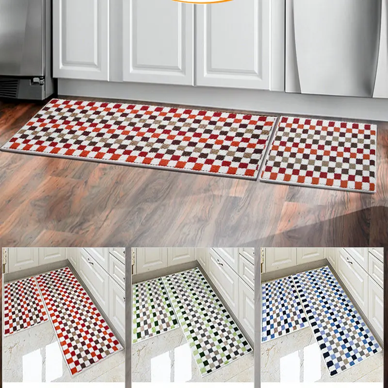 Kitchen Carpet Floor Mat Rug Entrance Geometrical Doormat Home Bedroom Bedside Long Carpets Non-slip Foot Pad Toilet Area Rug
Kitchen Carpet Floor Mat Rug Entrance Geometrical Doormat Home Bedroom Bedside Long Carpets Non-slip Foot Pad Toilet Area Rug