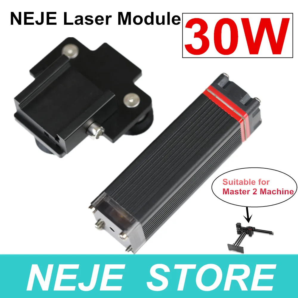 NEJE Master 2 30W Laser Module High Power Cutting Module with Fixed Focal Length Sliding for Master 2 Laser Cutting Machine
NEJE Master 2 30W Laser Module High Power Cutting Module with Fixed Focal Length Sliding for Master 2 Laser Cutting Machine