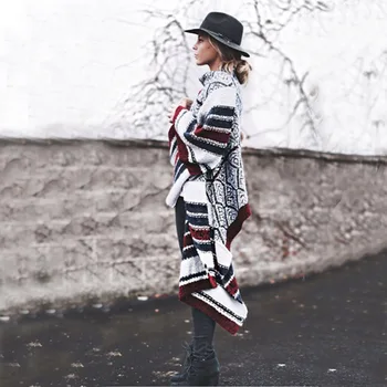 Casual Loose Knitted Elegant Cardigan Women Winter 2019 Coats Striped Ladies Long Cardigan Sweater Outwear Poncho Female
Casual Loose Knitted Elegant Cardigan Women Winter 2019 Coats Striped Ladies Long Cardigan Sweater Outwear Poncho Female