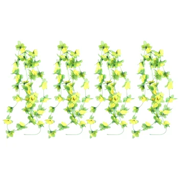 4Pcs Simulation Artificial Flower Rattan Rose Rattan Adornment Fake Flower Decor
4Pcs Simulation Artificial Flower Rattan Rose Rattan Adornment Fake Flower Decor