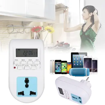 Digital AL-06 Socket Programmable Timer LED display Home Improvement Electronic Smart Plug Switch EU Plug
Digital AL-06 Socket Programmable Timer LED display Home Improvement Electronic Smart Plug Switch EU Plug