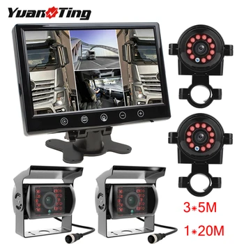 YuanTing Vehicle Backup 4 Pin System 18 LED IR Night Vision CCD Reverse Rear View Camera + 9" LCD Split Monitor for Trailer RV
YuanTing Vehicle Backup 4 Pin System 18 LED IR Night Vision CCD Reverse Rear View Camera + 9" LCD Split Monitor for Trailer RV