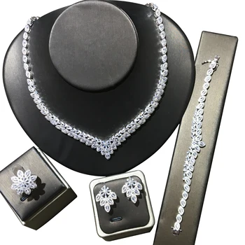 GODKI Trendy 4PCS Silver Color DUBAI Bridal Necklace Set For Women Wedding Nigeria Zircon Crystal Dress PARTY Jewelry set 2020
GODKI Trendy 4PCS Silver Color DUBAI Bridal Necklace Set For Women Wedding Nigeria Zircon Crystal Dress PARTY Jewelry set 2020