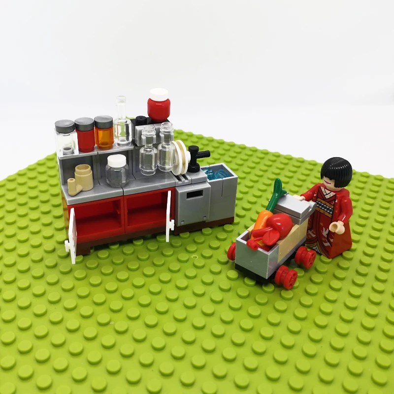 Building Blocks Assembled MOC Cooking Cabinet Shopping Cart Warm Family Scene DIY Small Building Block Toys for Children
Building Blocks Assembled MOC Cooking Cabinet Shopping Cart Warm Family Scene DIY Small Building Block Toys for Children