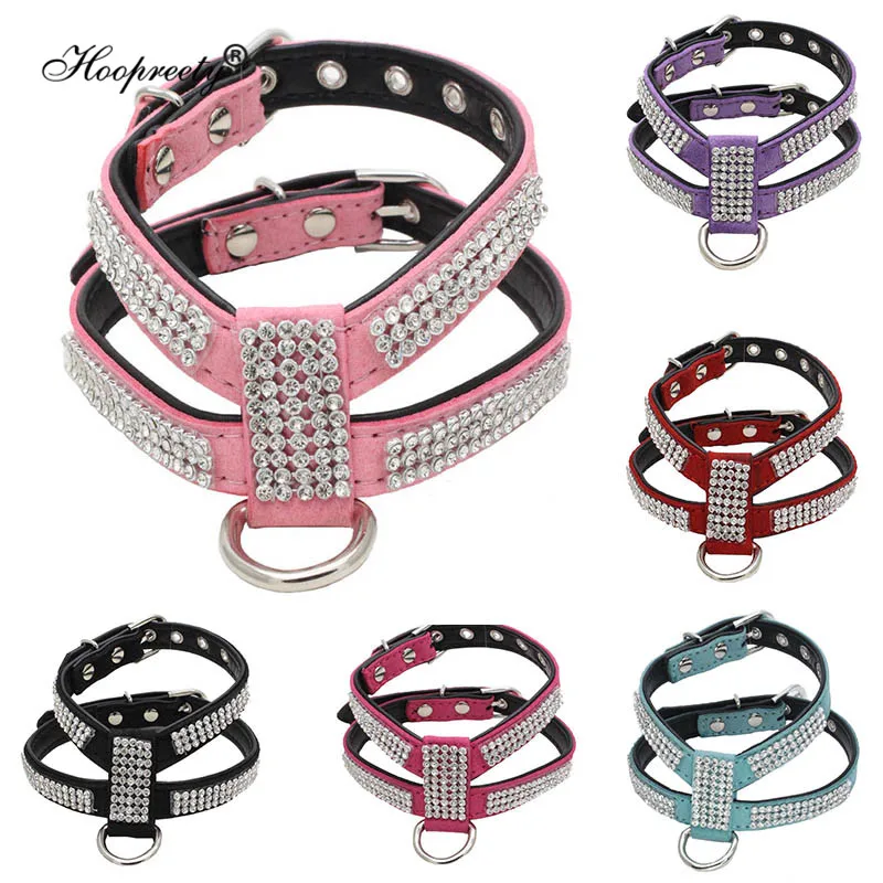 Rhinestone Suede Dog Harness Crystal Bling Chest Straps Adjustable Safety Dog Collar Harness All For Dogs Harnais Chien 10A
Rhinestone Suede Dog Harness Crystal Bling Chest Straps Adjustable Safety Dog Collar Harness All For Dogs Harnais Chien 10A