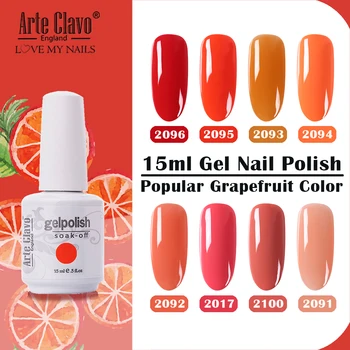Arte Clavo 15ml Orange Color Gellack Semi Permanent Nail Gel Varnish Polish Soak Off UV LED Nail Art Gel Nail Polish Gel Lacquer
Arte Clavo 15ml Orange Color Gellack Semi Permanent Nail Gel Varnish Polish Soak Off UV LED Nail Art Gel Nail Polish Gel Lacquer