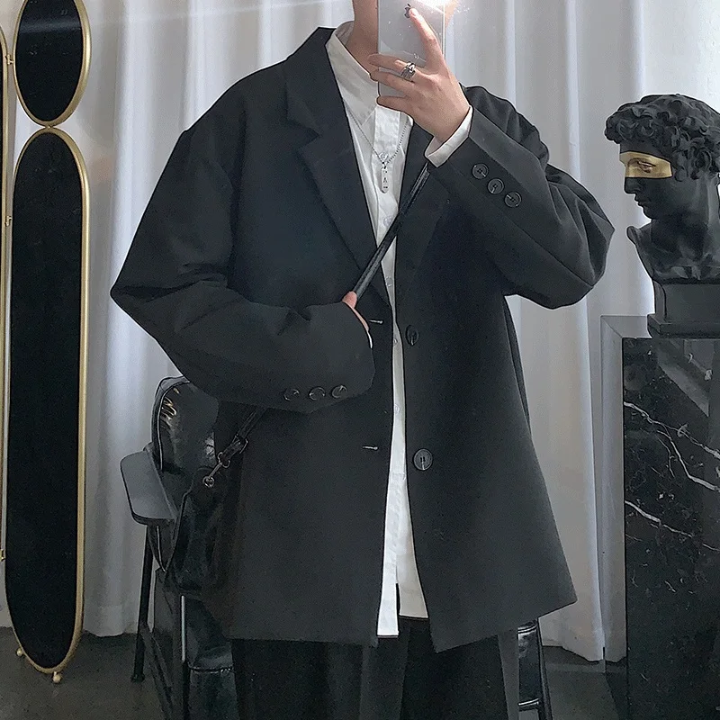 Spring Blazer Men's Fashion Solid Color Business Casual Dress Jacket Men Streetwear Wild Loose British Style Jacket Mens M-2XL
Spring Blazer Men's Fashion Solid Color Business Casual Dress Jacket Men Streetwear Wild Loose British Style Jacket Mens M-2XL