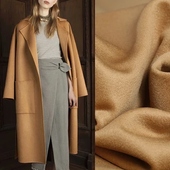 146CM Wide 800G/M Brown Solid Color Thick Double-faced Cashmere Wool Autumn and Winter Outerwear Overcoat Wool Fabric DE1186 
146CM Wide 800G/M Brown Solid Color Thick Double-faced Cashmere Wool Autumn and Winter Outerwear Overcoat Wool Fabric DE1186