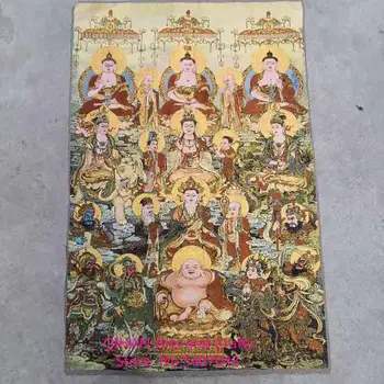 Antique collection Tangka brocade cloth painting silk painting embroidery gold thread Su embroidery boutique Tara embroidery
Antique collection Tangka brocade cloth painting silk painting embroidery gold thread Su embroidery boutique Tara embroidery