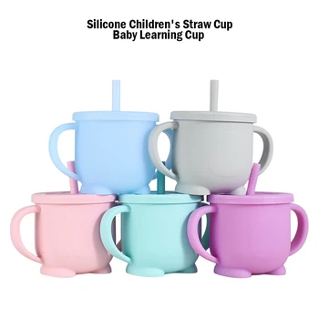 Baby Feeding Cups Baby Learning Drinkware silicone Sippy Cups Leak-proof&drop-proof Toddlers Kids Silicone Sippy Cup Lids Solid 
Baby Feeding Cups Baby Learning Drinkware silicone Sippy Cups Leak-proof&drop-proof Toddlers Kids Silicone Sippy Cup Lids Solid