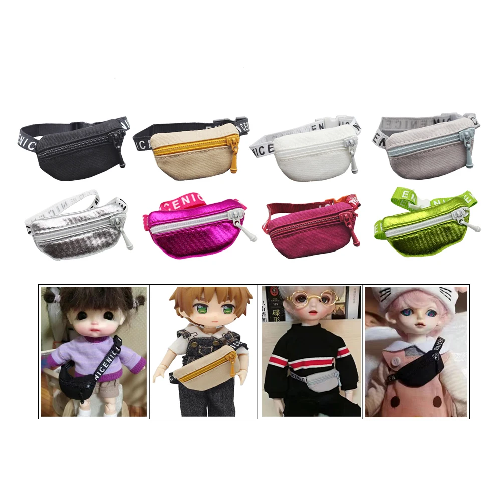 Фото 1 шт. сумка для куклы ob11 аксессуары детской одежды Диагональная Сумка obitsu11 на пояс