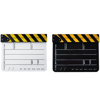 Dry Erase Acrylic Director Film Clapboard Movie TV Cut Action Scene Clapper Board Slate 
Dry Erase Acrylic Director Film Clapboard Movie TV Cut Action Scene Clapper Board Slate