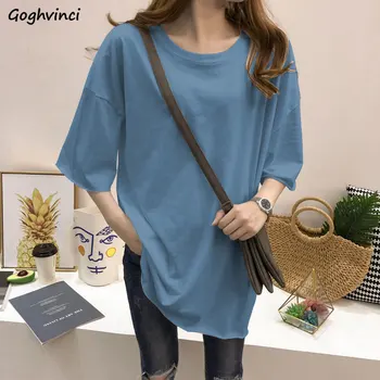 Summer T-shirts Women Solid O-neck Short Sleeve Tees Simple Womens Plus Size 2XL Oversize Loose Harajuku Basic Trendy Tshirts BF
Summer T-shirts Women Solid O-neck Short Sleeve Tees Simple Womens Plus Size 2XL Oversize Loose Harajuku Basic Trendy Tshirts BF
