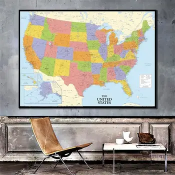 A2 Size Fine Canvas HD Printed Unframed Map of The United States Roll Packaged Wall Decor America Map for Home Office Decor
A2 Size Fine Canvas HD Printed Unframed Map of The United States Roll Packaged Wall Decor America Map for Home Office Decor
