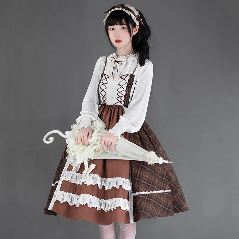 kawaii girl College style sweet lolita dress bandage bowknot lace lattice victorian dress loli cosplay gothic lolita jsk
kawaii girl College style sweet lolita dress bandage bowknot lace lattice victorian dress loli cosplay gothic lolita jsk
