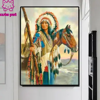 Full Square/Round Drill 5D DIY Diamond Painting "Indians & horses" Embroidery Cross Stitch kits diamond mosaic Home Decor Gift
Full Square/Round Drill 5D DIY Diamond Painting "Indians & horses" Embroidery Cross Stitch kits diamond mosaic Home Decor Gift