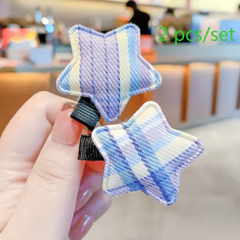 Children's Fashion Cute Five-pointed Star Hairpin Side Clip Girl Korean Version Lattice Cute Cartoon Children's Hair Accessories
Children's Fashion Cute Five-pointed Star Hairpin Side Clip Girl Korean Version Lattice Cute Cartoon Children's Hair Accessories