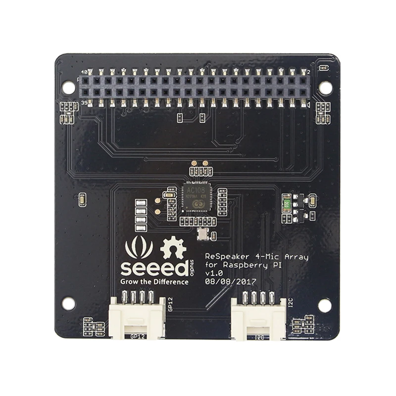 ReSpeaker 4-Mic Array Microphone Array Microphone Expansion Board for Raspberry Pi 4B/3B+
ReSpeaker 4-Mic Array Microphone Array Microphone Expansion Board for Raspberry Pi 4B/3B+