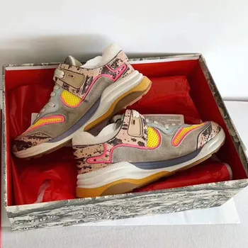 FW Runway Collection Women Shoes Rubber sole Snake-effect Pink Leather And Mesh Sneaker Lace Up Multi Woman
FW Runway Collection Women Shoes Rubber sole Snake-effect Pink Leather And Mesh Sneaker Lace Up Multi Woman