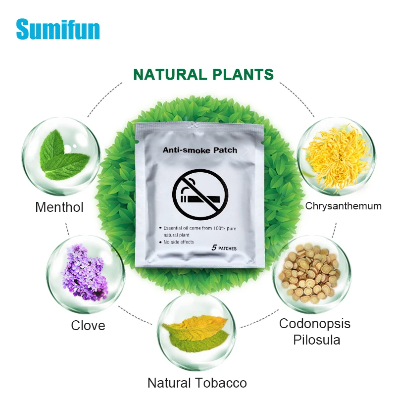 Sumifun 30pcs Stop Smoking Anti Smoke Patch for 100% Natural Ingredient Quit Smoking Patch Smoking Cessation Patch D2051
Sumifun 30pcs Stop Smoking Anti Smoke Patch for 100% Natural Ingredient Quit Smoking Patch Smoking Cessation Patch D2051