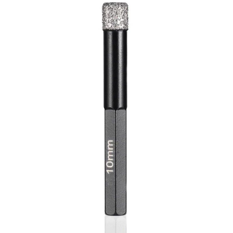 10Mm Diamond Hole Opener Hexagonal Shank Durable Drill Bit Braze Porcelain Glass Ceramic Dry Cut
10Mm Diamond Hole Opener Hexagonal Shank Durable Drill Bit Braze Porcelain Glass Ceramic Dry Cut