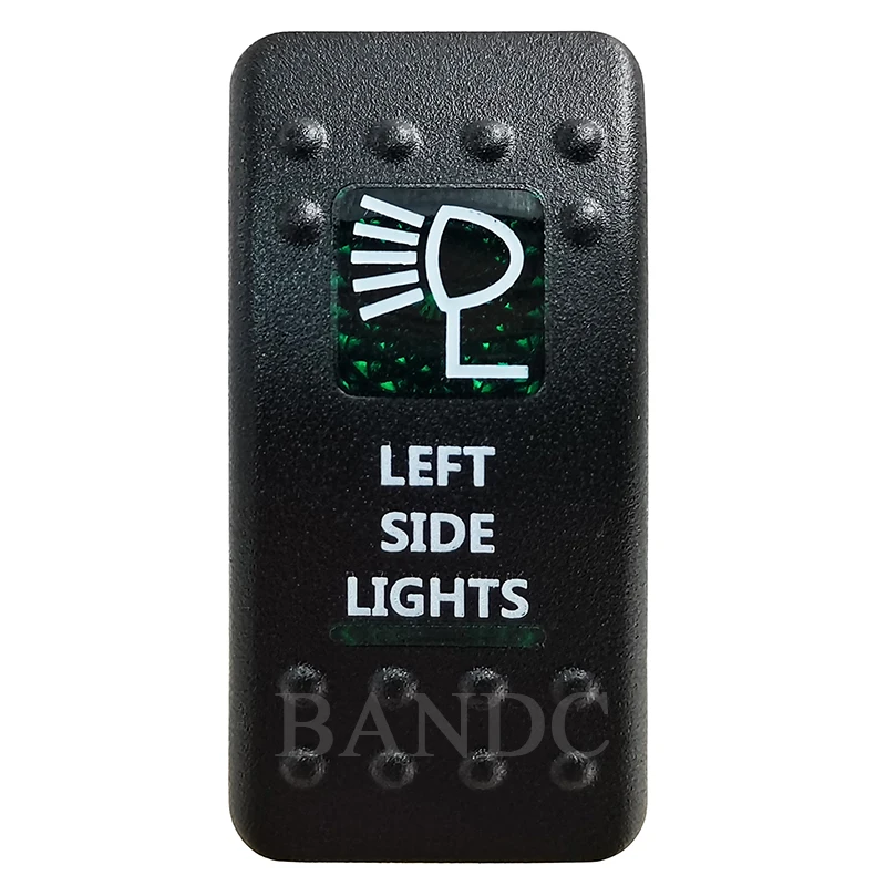 Cover Cap Only!LEFT SIDE LIGHTS Rocker Switch Cover Green Window Labeled for Car Boat Truck Carling ARB Control Cap Accessories
Cover Cap Only!LEFT SIDE LIGHTS Rocker Switch Cover Green Window Labeled for Car Boat Truck Carling ARB Control Cap Accessories