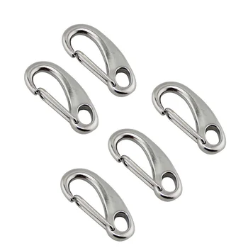 5PCS 304 Stainless Steel 40MM Gate Spring Snap Hook Clip High Polished Spring Egg Shape Snap Hook
5PCS 304 Stainless Steel 40MM Gate Spring Snap Hook Clip High Polished Spring Egg Shape Snap Hook