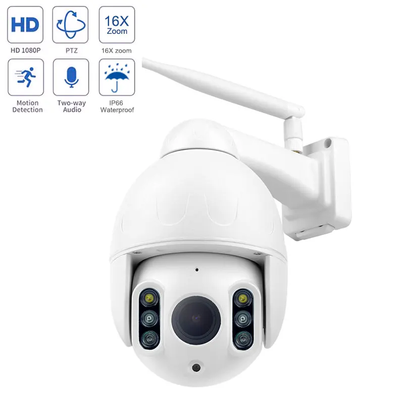Wireless Wifi 1080P Security Camera Motion Detection Face Auto-Tracking Outdoor Night Vision Network CCTV Surveillance Camera
Wireless Wifi 1080P Security Camera Motion Detection Face Auto-Tracking Outdoor Night Vision Network CCTV Surveillance Camera