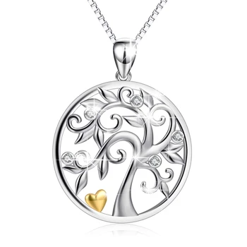 High-End 925 Sterling Silver Necklace For Women AAA Zircon Pave Tree of Life Charm Necklaces Choker Collar Wedding Party Jewelry
High-End 925 Sterling Silver Necklace For Women AAA Zircon Pave Tree of Life Charm Necklaces Choker Collar Wedding Party Jewelry