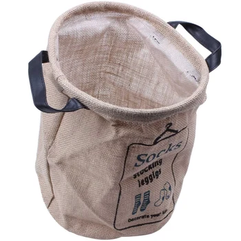 New Cotton Linen Laundry Hamper Bag Washing Clothes Organizer Basket Bin Storage 1pc represent socks 23*29cm
New Cotton Linen Laundry Hamper Bag Washing Clothes Organizer Basket Bin Storage 1pc represent socks 23*29cm