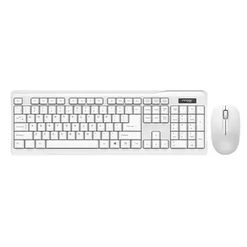 FV-300 2.4GHz Wireless Keyboard And Mouse Set White Keyboard Mouse Combo Set For Notebook Laptop Desktop PC Office
FV-300 2.4GHz Wireless Keyboard And Mouse Set White Keyboard Mouse Combo Set For Notebook Laptop Desktop PC Office