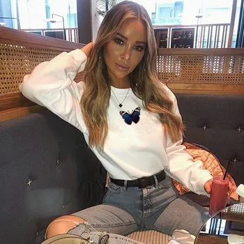 Momoluna Autumn Sweatshirt Women Butterfly Print white black gray red Long Sleeve Pullovers Ladies Casual Tops Hoodies
Momoluna Autumn Sweatshirt Women Butterfly Print white black gray red Long Sleeve Pullovers Ladies Casual Tops Hoodies