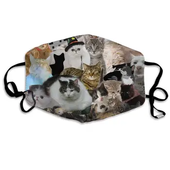 Unisex Print Mouth Mask - Cute Cat Collage Art Polyester Anti-dust Mouth-Muffle - Fashion Washed Reusable Face Masks for Outdoor 
Unisex Print Mouth Mask - Cute Cat Collage Art Polyester Anti-dust Mouth-Muffle - Fashion Washed Reusable Face Masks for Outdoor