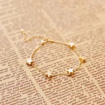 Elegant Chain Bracelet Gold Color Beads Stars Charm Bracelet For Women Snake Link Chain Bracelet Jewelry Gifts
Elegant Chain Bracelet Gold Color Beads Stars Charm Bracelet For Women Snake Link Chain Bracelet Jewelry Gifts