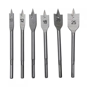 6pcs/lot Wood Flat Drill Sets 10mm 12mm 16mm 18mm 20mm 25mm Paddle Flat Wood Boring Drill Bit Set Power Tools With Hex Shank
6pcs/lot Wood Flat Drill Sets 10mm 12mm 16mm 18mm 20mm 25mm Paddle Flat Wood Boring Drill Bit Set Power Tools With Hex Shank