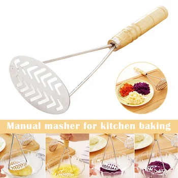 Manual Potato Masher Food Crusher Vegetable Fruit Garlic Press Cooking and Kitchen Gadget YE-Hot
Manual Potato Masher Food Crusher Vegetable Fruit Garlic Press Cooking and Kitchen Gadget YE-Hot