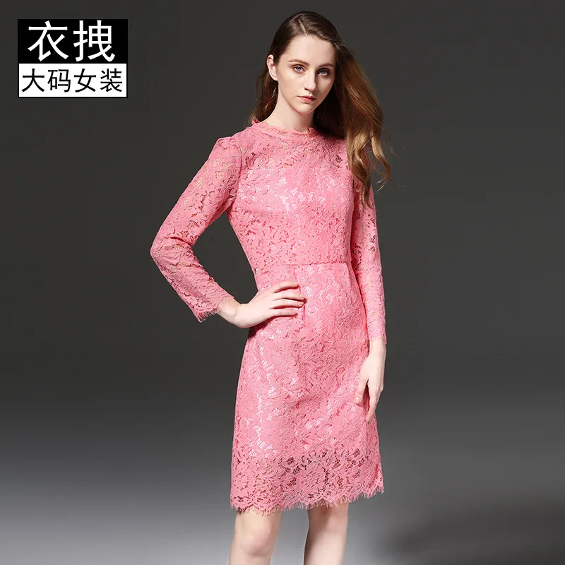 Fashion Eyelash Dress 2019 Large Size Spring Clothing New Style Slim Fit Slimming Lace Dress 200 Princess Skirt 
Fashion Eyelash Dress 2019 Large Size Spring Clothing New Style Slim Fit Slimming Lace Dress 200 Princess Skirt