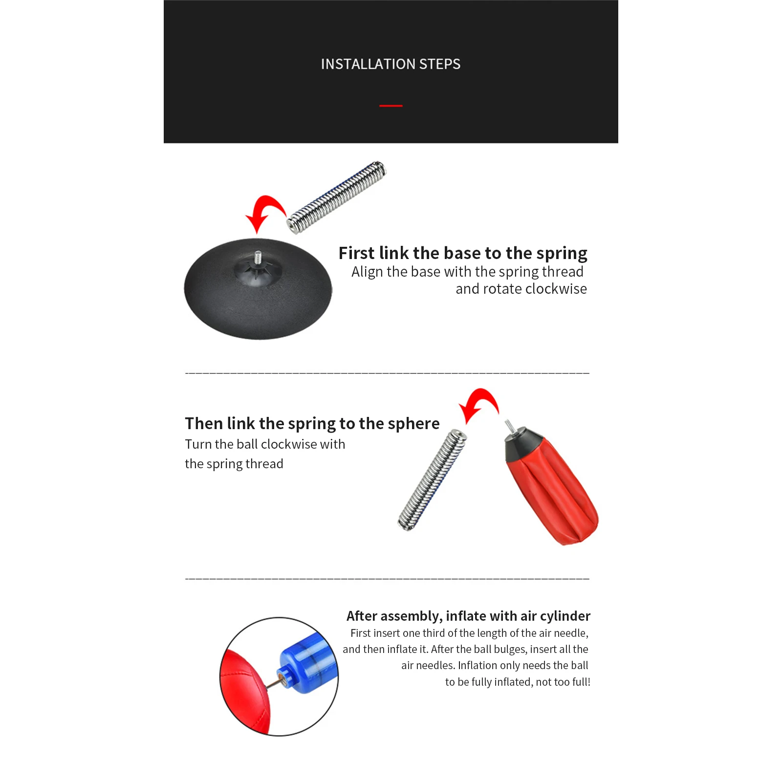 Generic Desktop Punching Bags Inflatable Desktop Boxing Bag With Stand