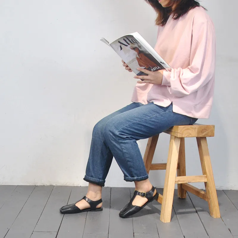 New Women Sandals Summer Genuine Leather Handmade Ladies Shoe Women Flats Retro Style Mother Shoes
New Women Sandals Summer Genuine Leather Handmade Ladies Shoe Women Flats Retro Style Mother Shoes