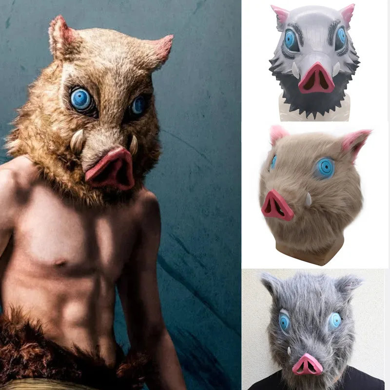 Anime Demon Slayer Kimetsu no Yaiba Cosplay Hashibira Inosuke Mask Wild Boar Mask Latex Adult Halloween Party Masks Costume Prop
Anime Demon Slayer Kimetsu no Yaiba Cosplay Hashibira Inosuke Mask Wild Boar Mask Latex Adult Halloween Party Masks Costume Prop