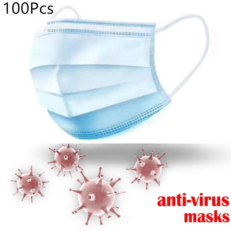 Fast delivery 100pcs Disposable Protective Mask 3 Layers Dustproof Facial Protective Cover Masks Maldehyde Prevent bacteria Mask
Fast delivery 100pcs Disposable Protective Mask 3 Layers Dustproof Facial Protective Cover Masks Maldehyde Prevent bacteria Mask