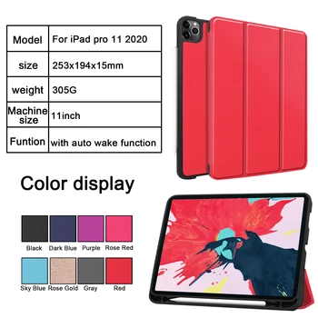 Smart Case For iPad Pro 11 2020 Case with Pencil Holder Auto Sleep Wake for Apple iPad 11 2020 Protective Case Cover
Smart Case For iPad Pro 11 2020 Case with Pencil Holder Auto Sleep Wake for Apple iPad 11 2020 Protective Case Cover