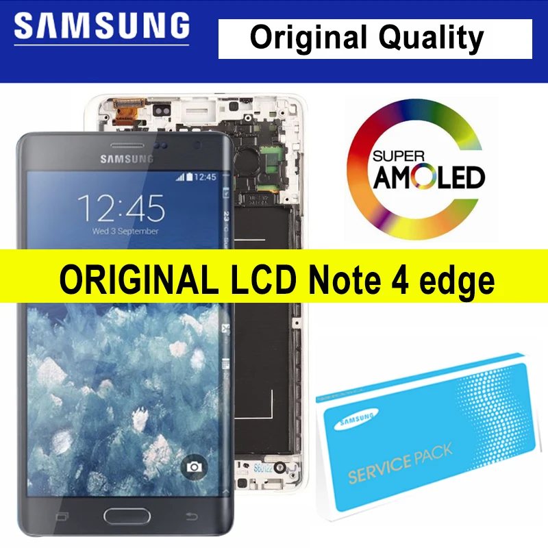 100% Original 5.6" AMOLED LCD with Frame for SAMSUNG Galaxy Note 4 edge N915 N9150 N915F Touch Screen Digitizer Assembly
100% Original 5.6" AMOLED LCD with Frame for SAMSUNG Galaxy Note 4 edge N915 N9150 N915F Touch Screen Digitizer Assembly