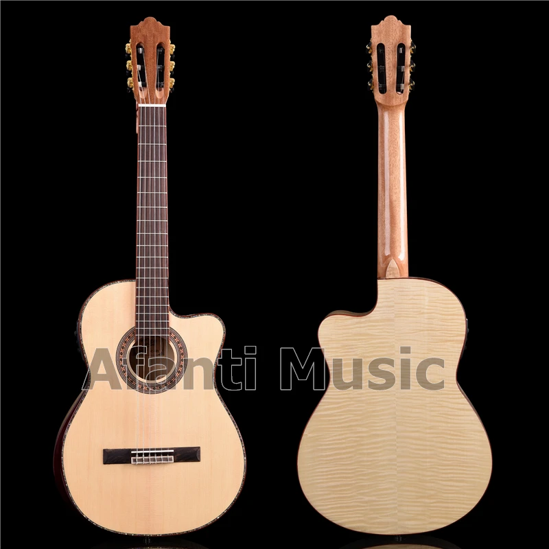 Afanti музыка 39 дюймов елового Топ Акустическая гитара Классическая (ACL-1560-X) | Спорт и