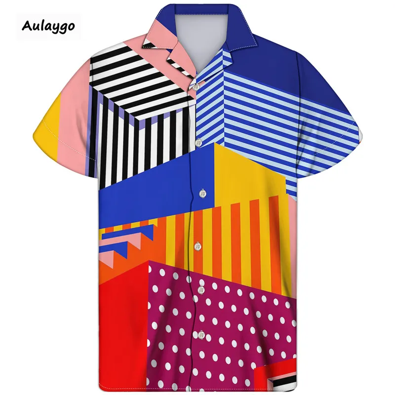 Man Cuban Shirt Stitching Pattern Streetwear Summer Cloth Short Sleeved Turn-down Collar 2020 Thin And Breathable Men's Shirts
Man Cuban Shirt Stitching Pattern Streetwear Summer Cloth Short Sleeved Turn-down Collar 2020 Thin And Breathable Men's Shirts
