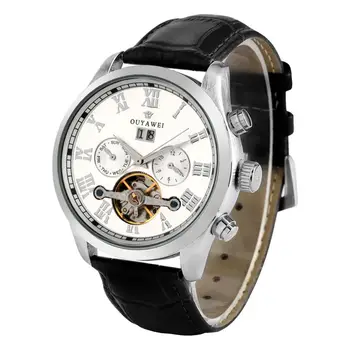 Automatic-self winding Mechanical Watch Men Practical Dial Design Mechanical Watch Good Brown Leather Band Automatic Wristwatch 
Automatic-self winding Mechanical Watch Men Practical Dial Design Mechanical Watch Good Brown Leather Band Automatic Wristwatch