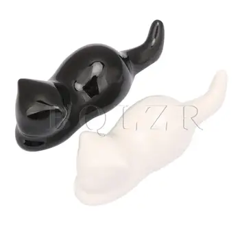 BQLZR 2x Ceramic Pen Holder Stand Calligraphy Brush Rack Black White Cat Shape 
BQLZR 2x Ceramic Pen Holder Stand Calligraphy Brush Rack Black White Cat Shape