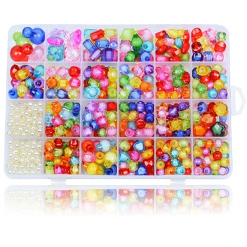 DIY Handmade Beaded Toy with Accessory Set Children Creative 24 Grid Girl Jewelry Making Toys Educational Toys Children Gift 
DIY Handmade Beaded Toy with Accessory Set Children Creative 24 Grid Girl Jewelry Making Toys Educational Toys Children Gift