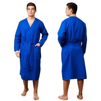Wafer dressing gown for men, size 52, color Vasilek, 160 g / m, Chl. 100% 3936363
Wafer dressing gown for men, size 52, color Vasilek, 160 g / m, Chl. 100% 3936363