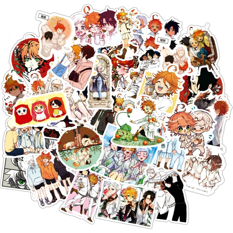 50PCS Japanese Anime The Promised Neverland Stickers DIY Notebook Motorcycle Skateboard Computer Phone Graffiti Sticker Kid Toys
50PCS Japanese Anime The Promised Neverland Stickers DIY Notebook Motorcycle Skateboard Computer Phone Graffiti Sticker Kid Toys